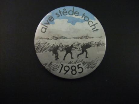 Elfstedentocht Friesland schaatsen 1985 ( Alve Stêden tocht)